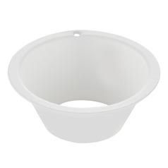 Recesso Lighting 2 Inch White Smooth Reflector for Recessed Lighting