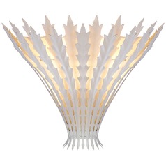 Aerin Hampton Wall Light in Plaster White by Visual Comfort Signature
