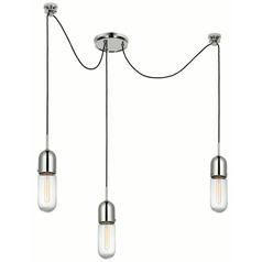 Thomas OBrien Junio Chandelier in Polished Nickel by VC Signature