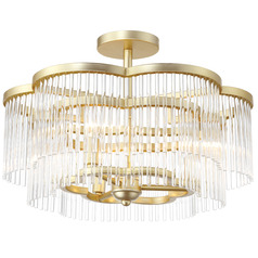 Minka Lavery Azura Heirloom Brass Semi-Flushmount Light