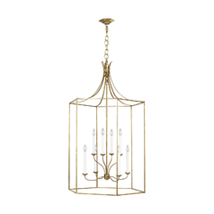 Alexa Hampton Bantry Extra Large Pendant in Antique Gild by Visual Comfort Studio