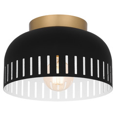 Quoizel Lighting Keagan Matte Black Flushmount Light