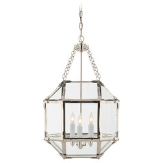 Suzanne Kasler Morris Lantern in Polished Nickel by Visual Comfort Signature
