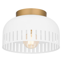 Quoizel Lighting Keagan Matte White Flushmount Light
