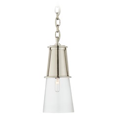 Thomas OBrien Robinson Small Pendant in Nickel by Visual Comfort Signature