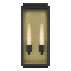 Designers Fountain Twilight Black Outdoor Wall Light