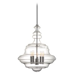 Washington 5-Light Pendant in Polished Nickel by Hudson Valley Lighting