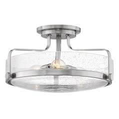 Harper 18-Inch Brushed Nickel Semi-Flush Mount by Hinkley Lighting