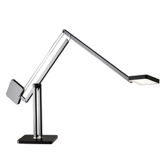 Adesso Home Cooper Matte Black LED Swing Arm Lamp