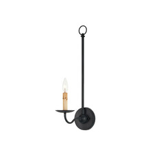 Saxon Single-Light Wall Sconce in Zanzibar Black by Currey & Company