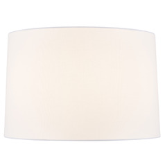 16-Inch Linen Drum Shade in White by Design Classics Lighting