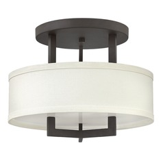 Hampton 15-Inch Buckeye Bronze LED Semi-Flush Mount by Hinkley Lighting