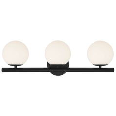 Designers Fountain Crown Heights Matte Black Bathroom Light
