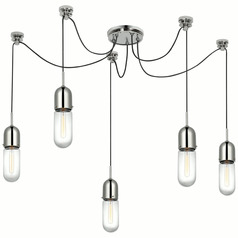 Thomas OBrien Junio Chandelier in Antique Brass by VC Signature