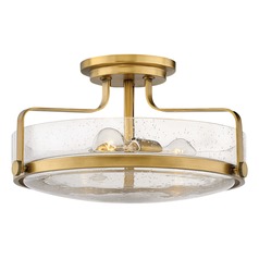 Harper 18-Inch Heritage Brass Semi-Flush Mount by Hinkley Lighting