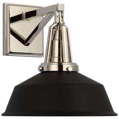 Chapman & Myers Layton 10-Inch Sconce in Nickel by Visual Comfort Signature