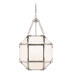 Suzanne Kasler Morris Lantern in Polished Nickel by Visual Comfort Signature
