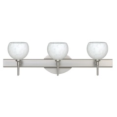 Besa Lighting Palla Satin Nickel LED Bathroom Light