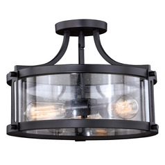 Vaxcel Lighting Holbrook Noble Bronze Semi-Flushmount Light