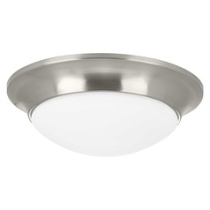 Etched Glass Flush Mount Brushed Nickel Flush Mount by Progress Lighting