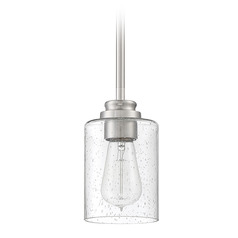 Bolden Brushed Polished Nickel Mini Pendant by Craftmade Lighting