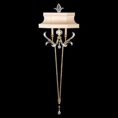 Fine Art Lamps Beveled Arcs Gold Leaf Sconce
