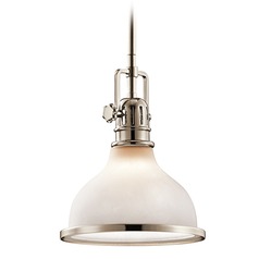 Hatteras Bay 8-Inch Pendant in Polished Nickel by Kichler Lighting