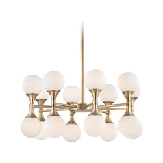 Astoria 16-Light Chandelier in Aged Brass by Hudson Valley Lighting