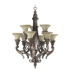 Madeleine Corsican Gold Chandelier by Quorum Lighting