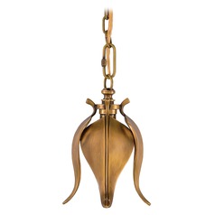 Iota Pendant in Vintage Brass by Currey & Company