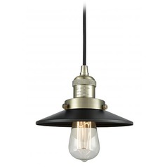 Railroad Antique Brass Mini Pendant by Innovations Lighting