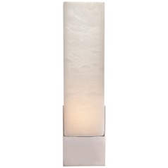 Kelly Wearstler Covet Tall Box Bath Sconce in Nickel by Visual Comfort Signature