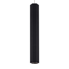 Blok Large LED MonoRail Pendant in Black & Satin Nickel by Visual Comfort Modern