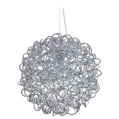 Dazed 8-Light LED Pendant in Polished Chrome by ET2 Lighting