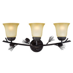 Vaxcel Lighting Sierra Black Walnut Bathroom Light
