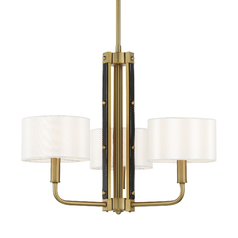Chelsea 3-Light Chandelier in Soft Brass by Minka Lavery