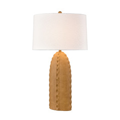 Elk Lighting Alexa Tan Table Lamp with Oval Shade