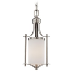 Colton Satin Nickel Mini Pendant by Savoy House