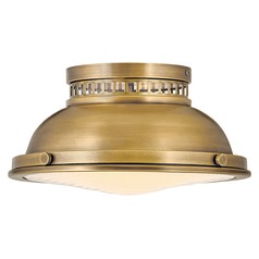 Emery 12.75-Inch Heritage Brass Flush Mount by Hinkley Lighting