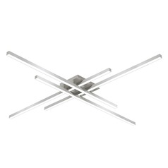 Vega Minor Brushed Nickel LED Semi-Flush Mount by Kuzco Lighting
