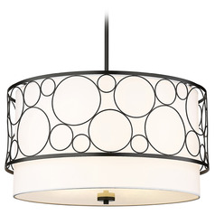 Kendall Matte Black Pendant by Z-Lite