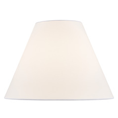 14-Inch Linen Empire Shade in White by Design Classics Lighting