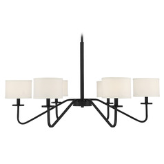 42-Inch Chandelier in Matte Black by Meridian