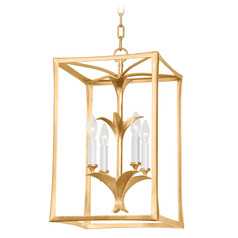 Corbett Lighting Bergamo Vintage Gold Leaf Pendant Light