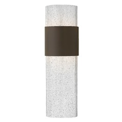 Seeded Glass LED Outdoor Wall Light Bronze by Hinkley Lighting