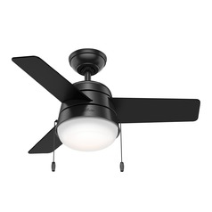 36-Inch Matte Black LED Ceiling Fan by Hunter Fan Company