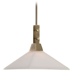 Brookdale Aged Brass Pendant Light by Uttermost Lighting