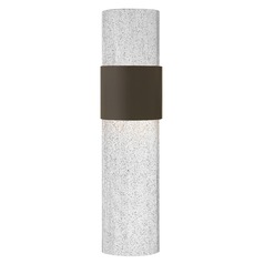 Seeded Glass LED Outdoor Wall Light Bronze by Hinkley Lighting