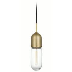 Thomas OBrien Junio Pendant in Antique Brass by VC Signature