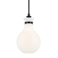 Laria 9.75-Inch Mini Pendant in Black by Kichler Lighting